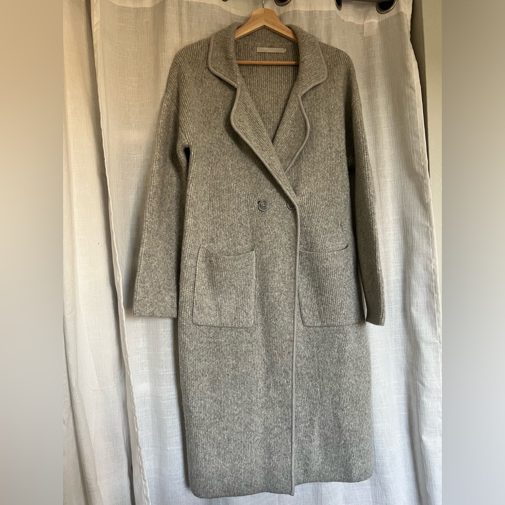 One Grey Day One Button Coatigan